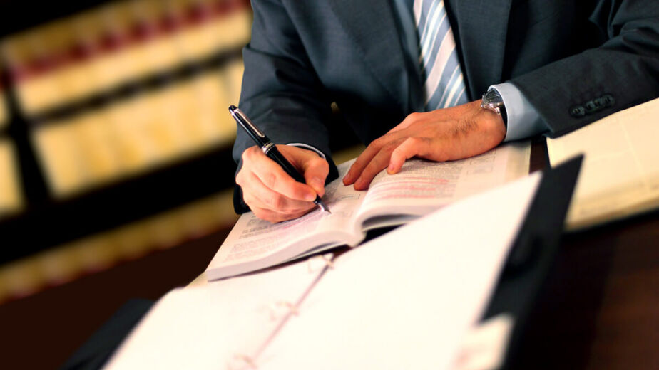 An executor reviewing estate paperwork
