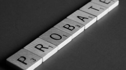 Probate paperwork and a pen